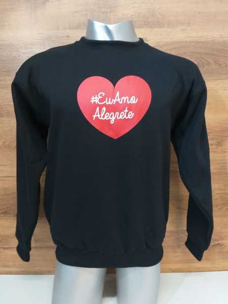 Moletom Personalizado Gola Redonda 1 cor Serigrafia